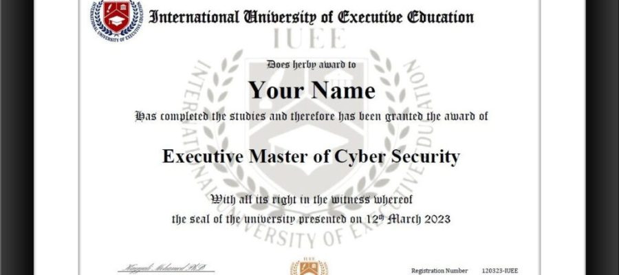 Executive Master’s Degree of Business Administration